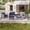 Navy Blue, variant on ACEGOSES 5-Piece Patio Sofa Set Gray Rattan Outdoor Furniture Set Three-Seat Sofa Ottomans Suiting Backyard, Poolside and Patio,Gray