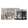 thumbnail image 2 of Four Post Mosquito Net Bed Canopy - Queen, King, Cal King - Indoor Outdoor Use - Cream, 2 of 7