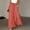 Orange, variant on Women's Split Hem Smocked Waist Palazzo Pants with Pockets for Summer Vacation Daily Wear