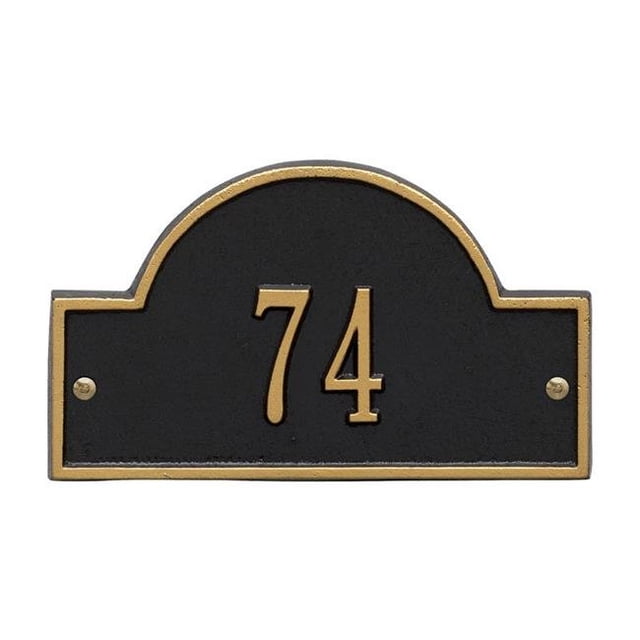 Arch Marker - Petite Wall - One Line- Black/Gold