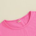 thumbnail image 6 of Okbabeha Mom and Mini Matching Shirt Short Sleeve Letter Print T-shirt/Romper Women Baby Mother Family Matching Outfits, 6 of 7