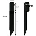thumbnail image 3 of Sunnydaze Black Steel Outdoor Lawn Torch Stakes (4 Count), 3 of 7