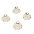 thumbnail image 1 of Guitar Knobs, Easy Installation  Compatibility 2PCS Tone 2PCS Volume ABS and Aluminum Alloy Guitar Top Hat Knobs Multifunctional  for Effect Pedals, 1 of 7