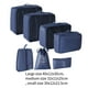thumbnail image 3 of 7 piezas de cubos de embalaje para maletas, organizadores de embalaje, bolsa protectora impermeable para zapatos, cubos de viaje, bolsas de viaje para Armada, 3 of 9