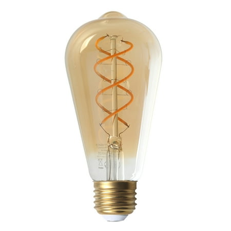 

ABIDE ST64 2W Light Bulb LED Filament Bulb 1500Lm Vintage Light Bulb 360 Degrees Amber Warm Bulb LED Edison Bulb with E27 Base for Household Lighting