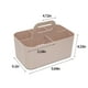 thumbnail image 3 of Organizador de plástico para ducha Apmemiss, cesta de baño con asa, pequeño y portátil, ideal para baño, ducha, maquillaje, limpieza, escritorio, almacenamiento, regalo de Navidad, color rosa, 3 of 8