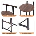 thumbnail image 5 of Bar Stools for Kitchen and Dining Room Set of 3 with Comfortable Backrest and Durable Metal Frame Design，Walnut Brown, 5 of 19