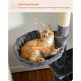 thumbnail image 4 of PAWZ Road 56.3" Large Cat Tree Indoor Multi-Level Cat Tower with Super Large Top Perch Dark Gray, 4 of 7