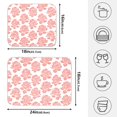 thumbnail image 2 of Ryvnso Rose Flower Dish Drying Mat for Kitchen Countertop 18x24 Large Dish Pad Drainer Rack Dish Sink Mats, 2 of 7