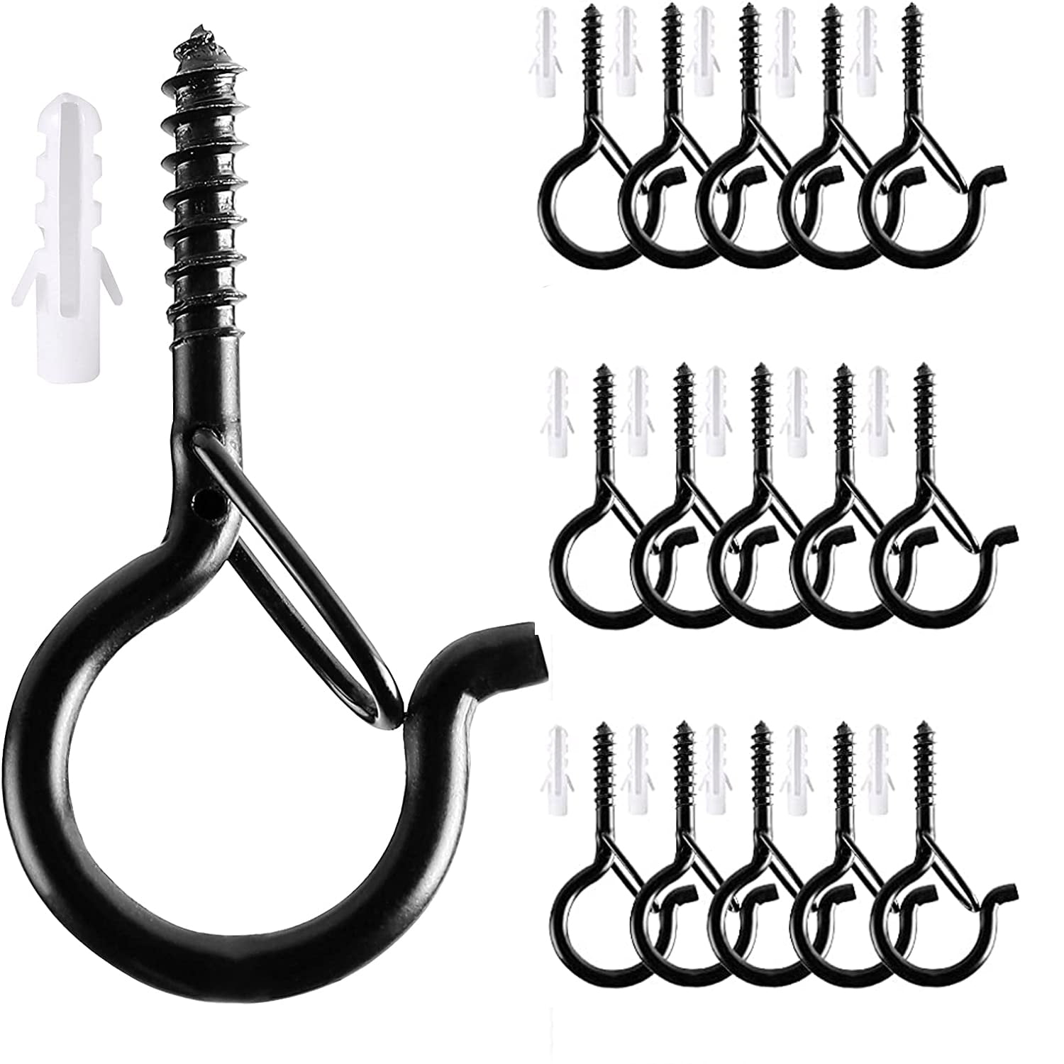 20 PCS Outdoor String Lights Hooks Plant QHanger Screw Hooks for