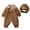 Khaki540/R, variant on Baby Boys Winter Romper Jumpsuit With Hood Soft Lined Warm Outfits For Toddler Newborn Cozy Casual Wear Cozy Baby Dailywear