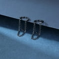 thumbnail image 4 of Solid 925 Sterling Silver Cuff Earrings Chain for Women Cartilage Wrap Earrings Helix Cuffs, 4 of 15