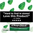 thumbnail image 4 of ChapStick Classic Spearmint Flavor, 0.15oz Lip Balm Tube, Skin Protectant, Lip Care, (1 Tray, 12 Blister Cards), 4 of 13