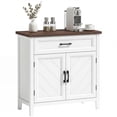 thumbnail image 1 of HOMCOM Buffet Bahut de Style Ferme Moderne avec Tablette Ajustable, 1 of 10