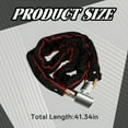 thumbnail image 2 of MELIVO Bike Lock,41.34" Motorcycle Lock,Chain Bicycle Lock Bike Lock with Key,0.73lb, 2 of 7