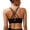 Black, variant on Women’s Medium Support Sports Bra Cross Back Workout Bra with Removable Pads