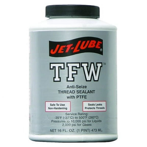 Jet-Lube Pipe Thread Sealant,16 fl oz,White 24004