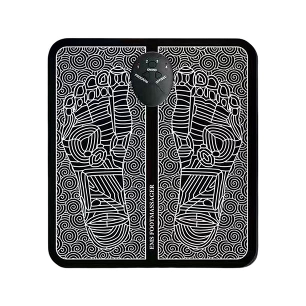 Almohadillas de masaje de pies eléctricos Estimulador muscular de pies cómodos para el hogar (B) Ehuebsd Libre de BPA