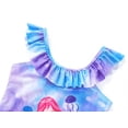 thumbnail image 3 of Serdomi Toddler One Piece Swimsuit Beach Bathing Suit Cute Purple Cartoon Mermaid Swimwear for Girls Size 10, 3 of 7