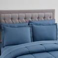 thumbnail image 2 of Sweet Home Collection Denim 8 Piece Bed in a Bag Comforter Set with Sheets, Queen, 2 of 5