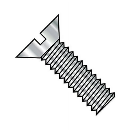 1/4-20X1 1/2 Slotted Flat Machine Screw Fully Threaded 18-8 Stainless Steel (Pack Qty 1 000) BC-1424MSF188