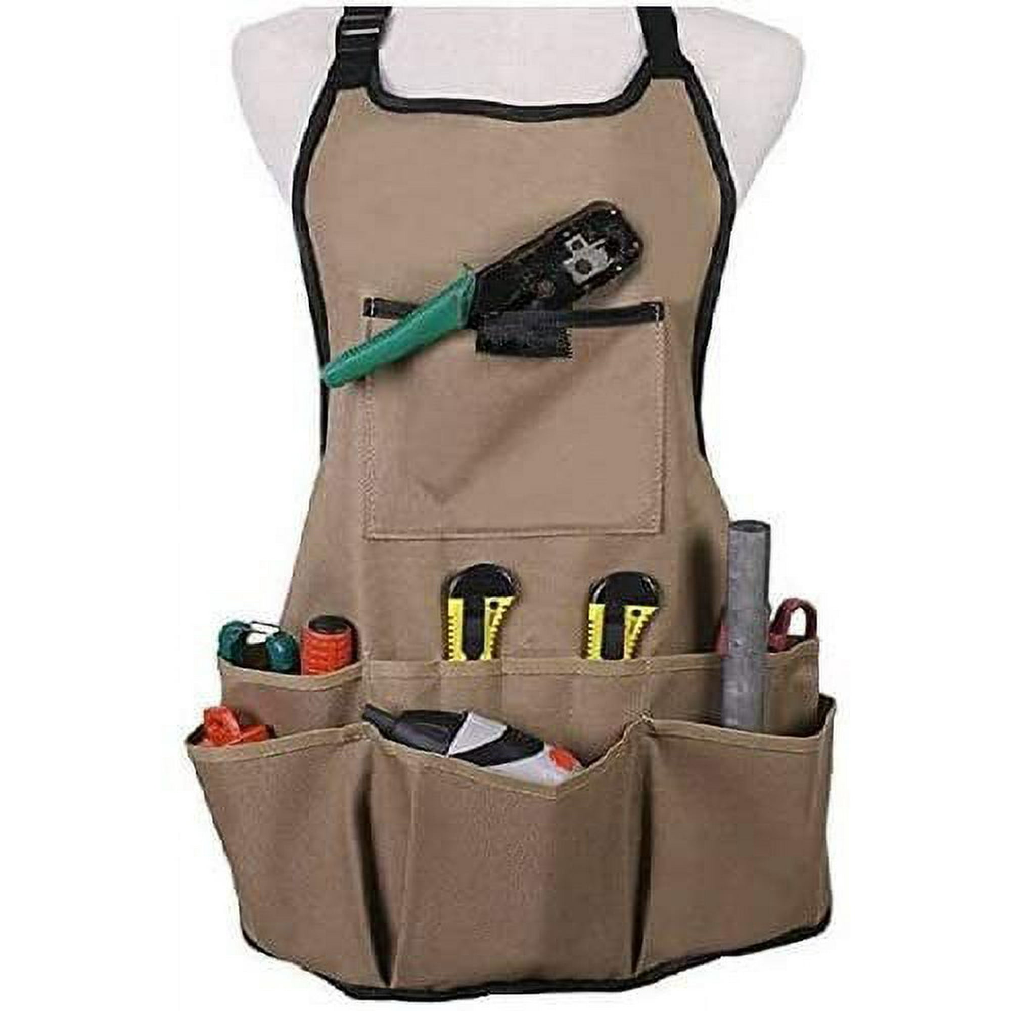 Tablier de Jardinage Femme Tablier Jardinier avec 14 Poches Tablier de Travail en Oxford 600D Tablier de Protection Reglable pour Outils de Jardin Marron Walmart