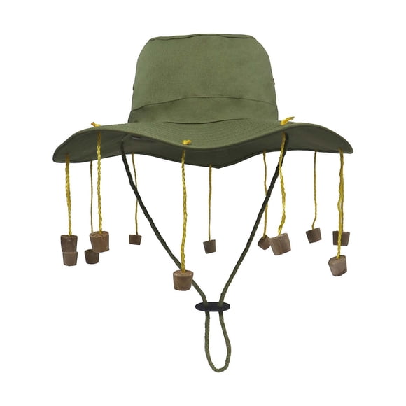 Sun Hat for Outdoor Festivals Folk Style Unisex Wide Brim Cap with Beaded Fringe Sun Beach Accessory