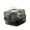 thumbnail image 1 of Almencla Hamster Cage Breathable Convenient Carrying Box for Squirrel Hedgehog Black, 1 of 8