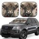thumbnail image 1 of Fotbe Butterfly Cow With Flowers Juego de 2 Piezas de Parasoles para Parabrisas | Bloqueador Solar para Auto | Accesorios Plegables para Protección Solar Interior-Large, 1 of 6