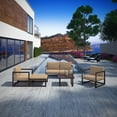 thumbnail image 2 of Modway Fortuna 6 Piece Outdoor Patio Sectional Sofa Set, Multiple Colors, 2 of 8