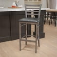 thumbnail image 2 of Pemberley Row Metal Black Bar Stool Semi-circle Footrest 42.25" Easily Assembled, 2 of 9