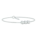thumbnail image 2 of Rosec Jewels Lab Created Diamond Chain Bracelet with Lobster Clasp - EF-VS Quality - Ready to Gift for Valentines, 10K White Gold, 7.0 inches, 2 of 7