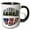 Black/White, variant on 3drose, Picture Text of Hawaii and Usa, 11oz Two-tone Yellow Mug