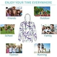 thumbnail image 5 of Lsque Lavender Flowers Patten Youth Hoodie Sweatshirt Pullover with Kangaroo Pocket Boys and Girls Hoodie Warm Hoodie for Kids-Medium, 5 of 6