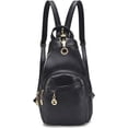 thumbnail image 1 of Small Leather Convertible Backpack Sling Purse Shoulder Bag for Women, 1 of 11