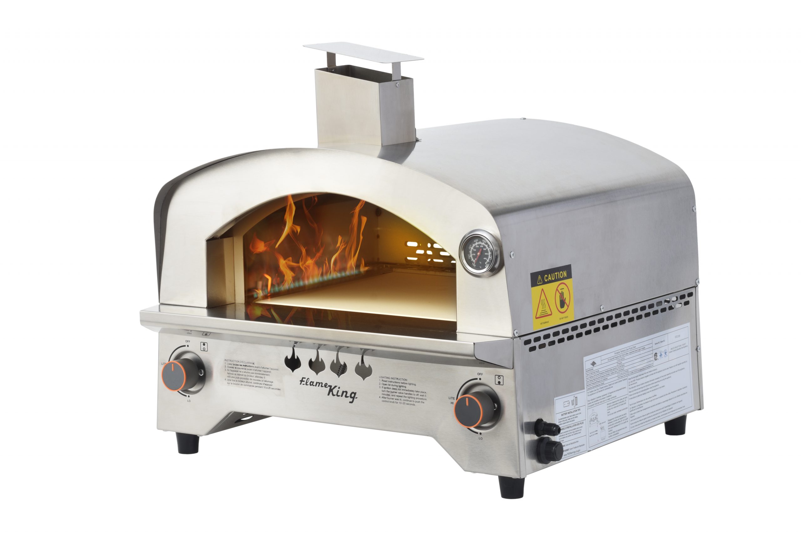 Flame King Multi Function Propane Pizza Oven with 13 inch Pizza Stone