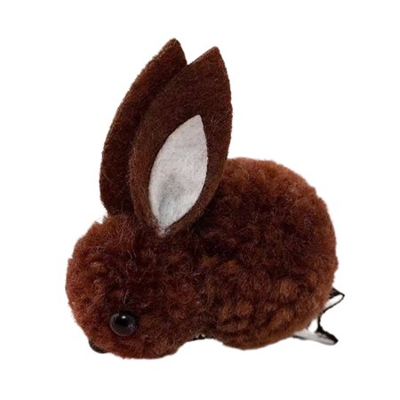 Korean Cute Felt Three-dimensional Bunny Rabbit Hairpin Plush Rabbit ...