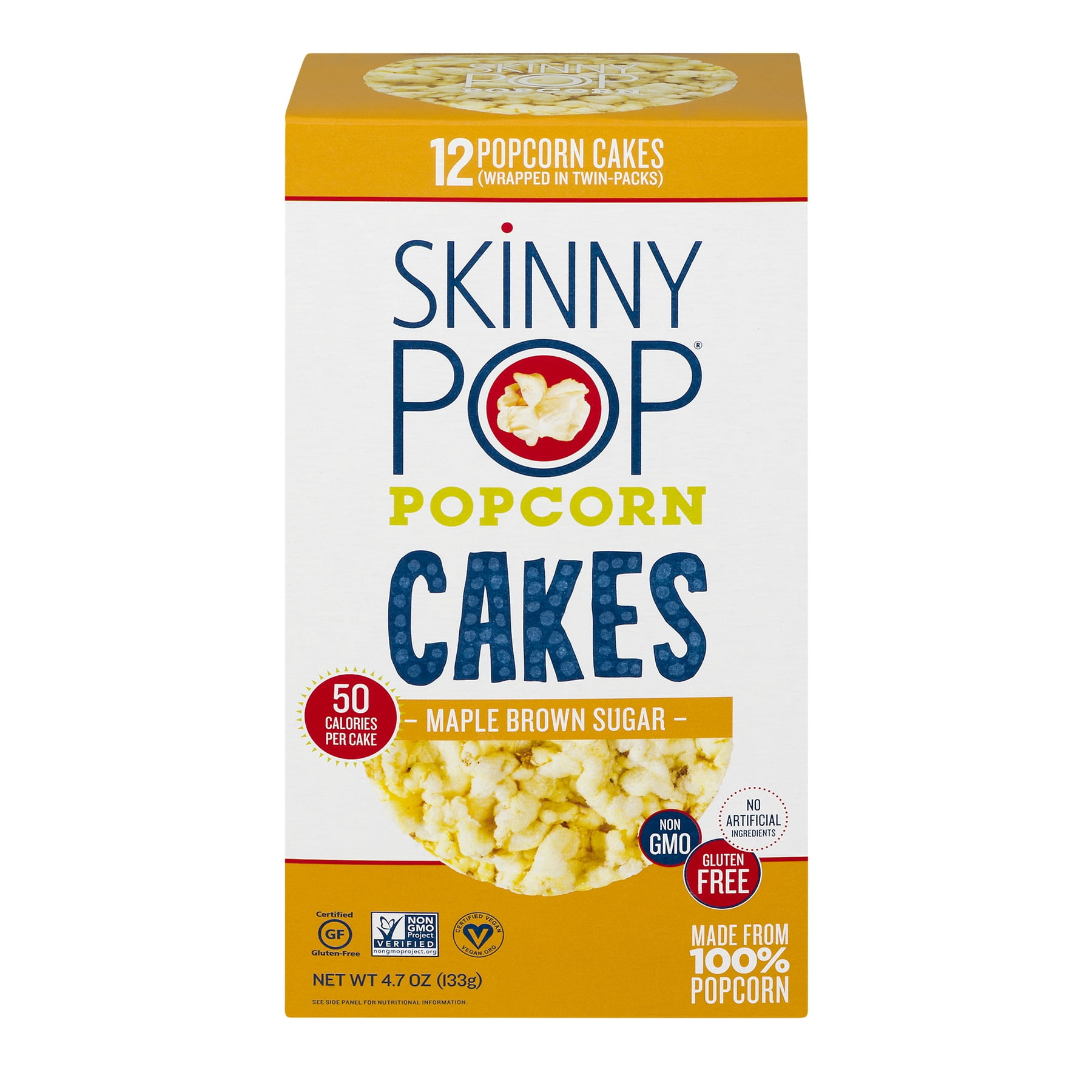 SkinnyPop Popcorn Cakes, Maple Brown Sugar Popcorn Cakes