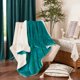 thumbnail image 1 of NICETOWN Manta para sofá de doble cara, lujosa manta reversible de forro polar Sherpa, cálida, acogedora y esponjosa, súper suave, manta de escritorio para silla para niños/familia/bebés, 50 x 60 pulg, 1 of 5