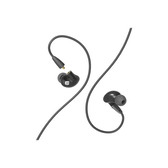 MEE audio Pinnacle P2 - Earphones with mic - in-ear - wired - 3.5 mm jack - black