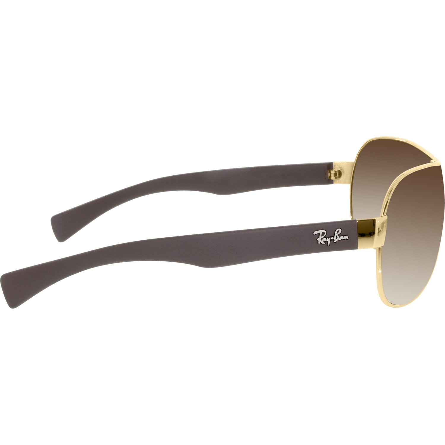 Ray-Ban Men's Gradient Highstreet RB3471-001/13-32 Gold Shield Sunglasses - image 2 of 3