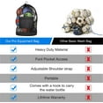 thumbnail image 4 of Extra Large Mesh Ball Bag,Soccer Ball Bags for Coaches,Adjustable Drawstring Ball Bag Waterproof Equipment Bag with Strap for Basketball Volleyball Soccer Rugby Net Ball Carrying, 4 of 6
