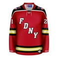 thumbnail image 5 of FDNY Wordmark Red Hockey Jersey, 5 of 6