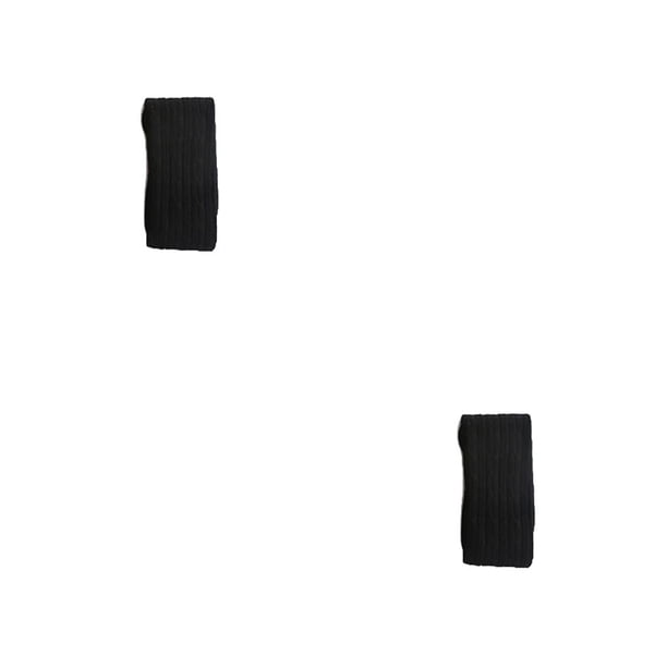 Qarigey 1 par de calcetines hasta el muslo de algodón con flores de cáñamo JK estilo pijo botas de calcetín diseño único calcetería para fiesta de Negro 2piezas Qarigey CBP204995