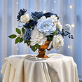 thumbnail image 5 of 3X Dusty Blue Flowers Combo for DIY Wedding Bridal Bouquets Centerpieces Home Decorations, 5 of 8