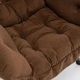 thumbnail image 6 of Accent Recliner Chair Upholstered In Soft Fabric With Matching Ottoman Perfect For Any Relaxing Space, 6 of 10