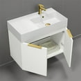 thumbnail image 6 of Nameeks Derin-3217-W-C-R Derin 32" Wall Mounted Single Basin Vanity Set - Black, 6 of 7