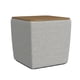 thumbnail image 1 of Otomana de almacenamiento Benzara Mody de madera, 48 cm, con parte superior elevable, gris, 1 of 5