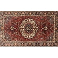 thumbnail image 1 of Ahgly Company Indoor Rectangle Traditional Saffron Red Medallion Area Rugs, 3' x 5', 1 of 6