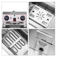 thumbnail image 4 of EH102V 110V 110V,3400W 24.9quart/23.6L Stainless Steel Double Cylinder Electric Fryer US Plug, Electric Deep Fryer Frying with 2 Faucets and Lids for Home Use, Adjustable Temperature, Easy to clean, 4 of 9